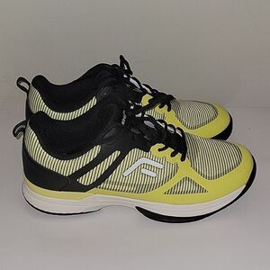 FitVille Extra Wide Mens Pickleball ShoesCourt Tennis Sneakers 12 W Yellow Black